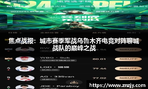 焦点战报：城市赛季军战乌鲁木齐电竞对阵聊城战队的巅峰之战